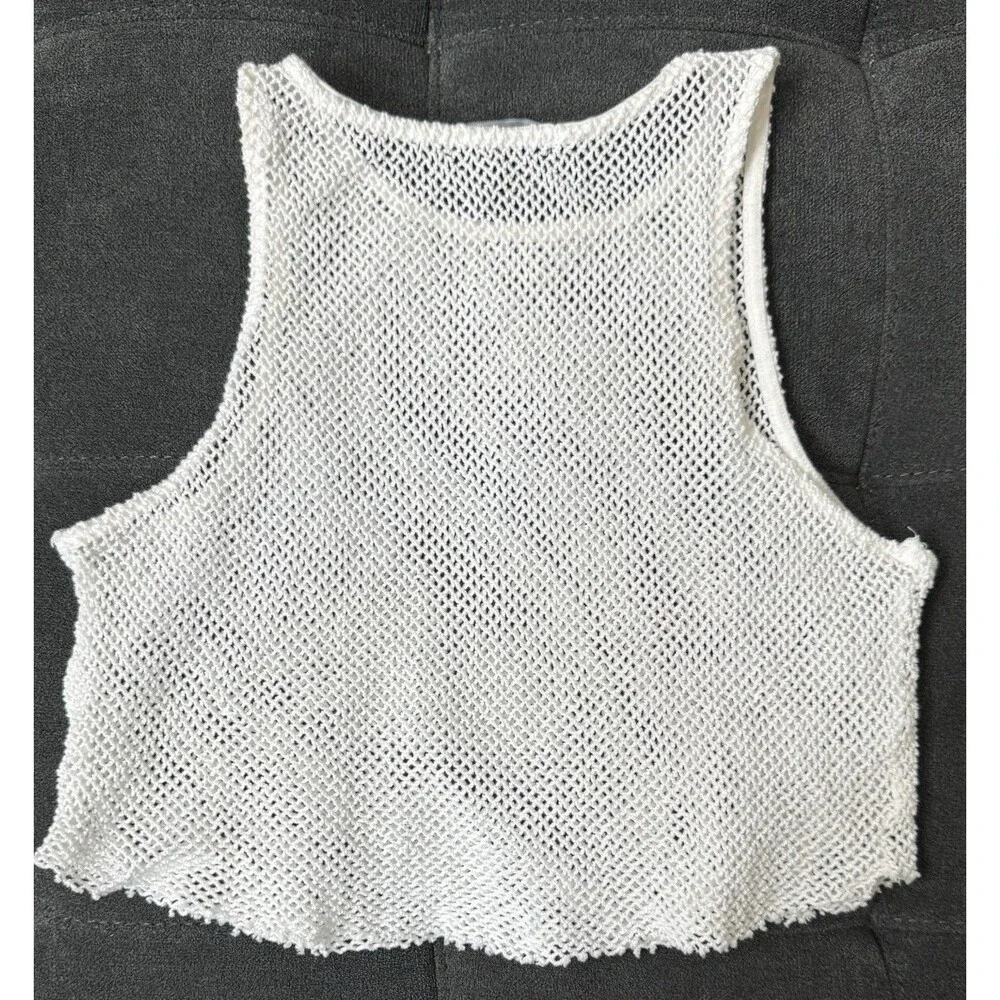 Forever21 Girls Large Crochet Mesh IBIZA SPAIN Beach Tank with Starfish
